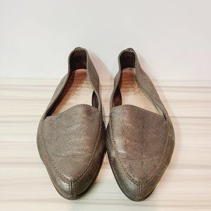 The Flexx Bronze Metallic Slip On Flats Shoes Womens 8.5